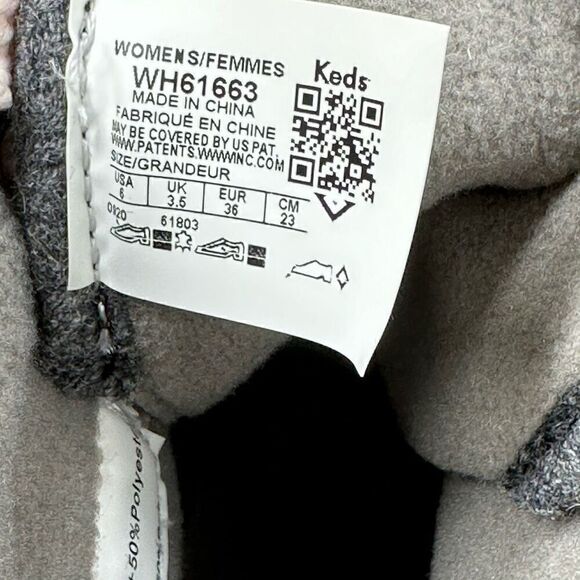 Keds~Women’s~Gray WaterResistant Boot w/ Thinsulate High Top~Size 6 - Picture 10 of 10